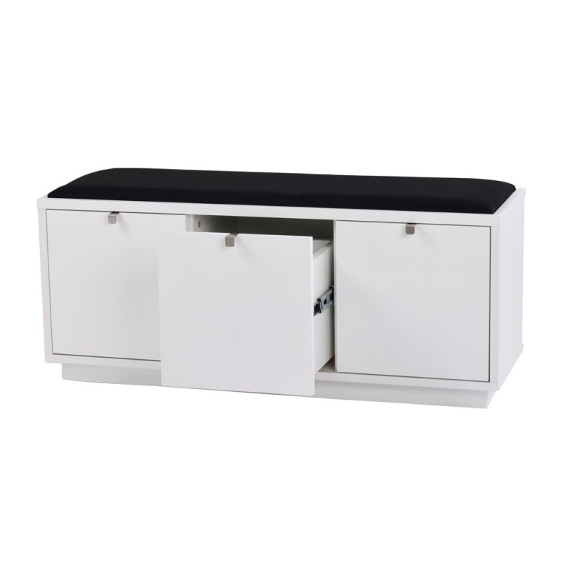 RO Confe Bench 3 Drawers White/Black